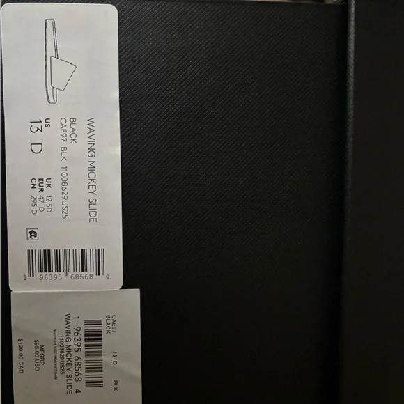 Coach Black Mickey Mouse Sandals - Picture 3 of 4